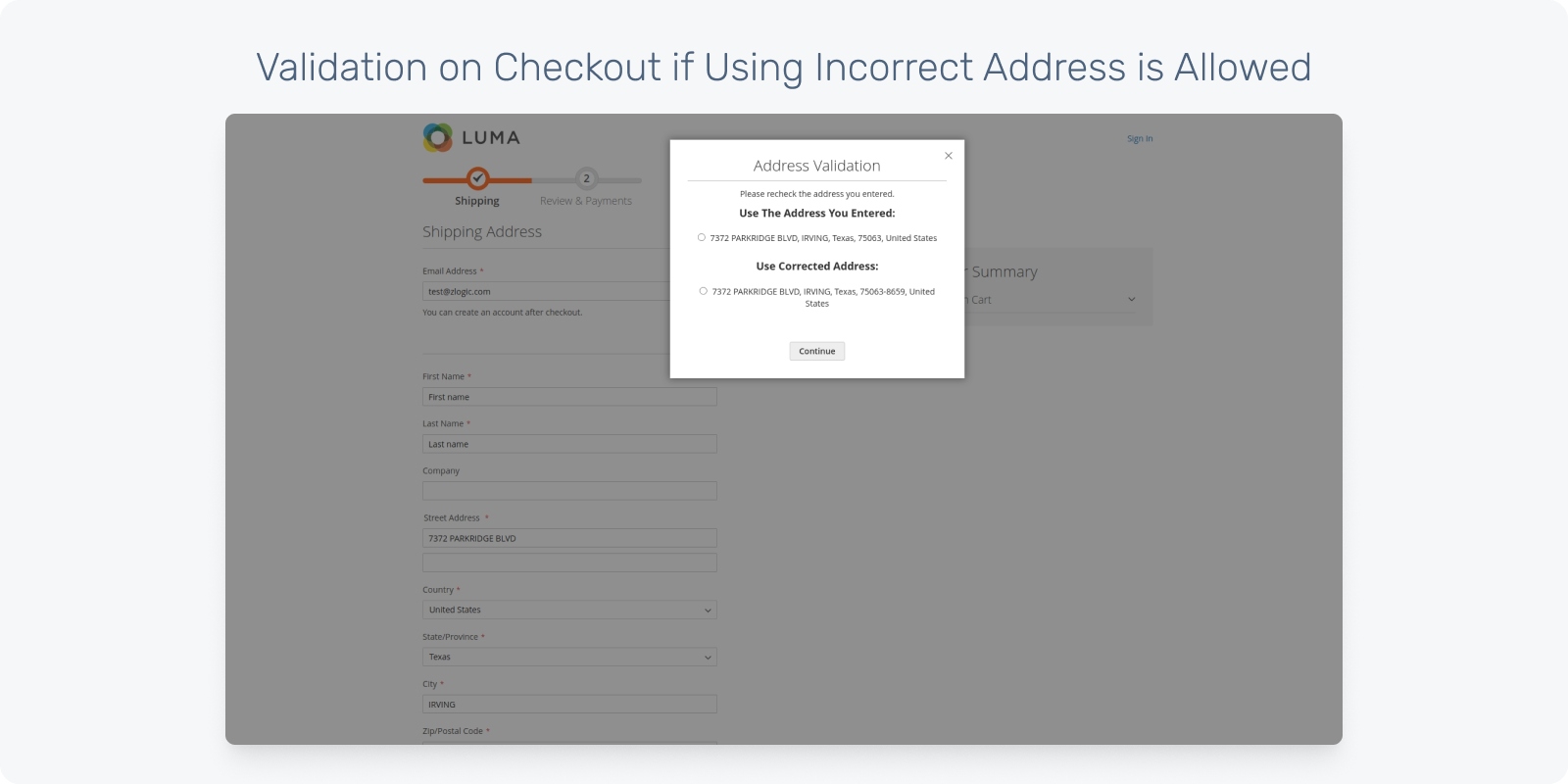 Address Validation