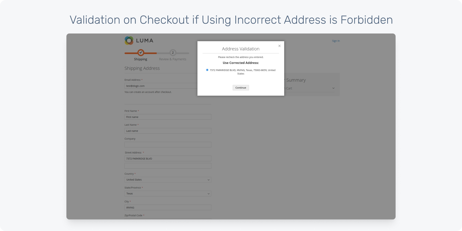 Address Validation